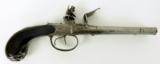 British Queen Ann Double Barrel Flintlock pistol (AH3585) - 2 of 9