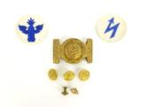 Vintage U.S. Naval Officerâ€™s Buckle, Naval Button, and Specialty Patches (MM784) - 1 of 2