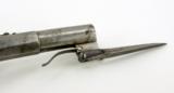 Pair of German? Percussion spring bayonet pistols (AH3571) - 6 of 10