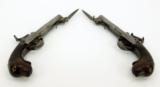 Pair of German? Percussion spring bayonet pistols (AH3571) - 10 of 10