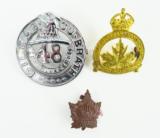 Lot of 3 Royal Canadian Cap Devices (MM1043) - 1 of 1