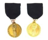Two Blank Female Achievement Medals (MM985) - 1 of 2