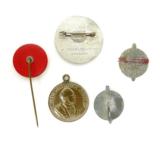 Four Assorted Nazi Tinnies and Pin (MM805) - 2 of 2