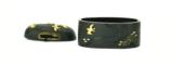"Fuchi Kashira Shakudo Ishime with fine Nanako Birds in Flight (MGJ62)" - 4 of 6