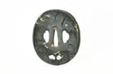 "Iron Tsuba Country Scene with Mountain Fuji and Village signed (MGJ57)" - 2 of 2