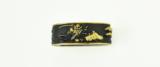 "Kinko Fuchi Kashira motif of Mounted Samurai with Bows and Arrows, and Katana (MGJ164)" - 5 of 8