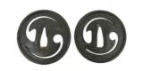 "Iron Dai-Sho Tsuba (MGJ308)" - 1 of 2