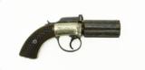 "Cased British Percussion ""6-Shot"" Pepperbox by Harley of Exeter (AH4199)" - 4 of 16