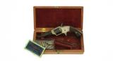 "Cased Merwin & Bray Spur Trigger Pocket Revolver (AH4197)" - 2 of 12