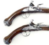 Pair of Continental Saddle pistols (AH3452) - 3 of 12