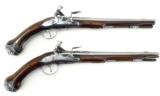 Pair of Continental Saddle pistols (AH3452) - 1 of 12