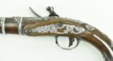 "Turkish (Ottoman Empire) Silver Mounted Flintlock Horsemans Pistol (AH4252)" - 4 of 13