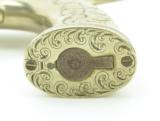 "Large All Metal Saw Handle Percussion Pistol with American Motifs (AH4309)" - 7 of 7