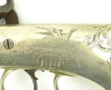 "Large All Metal Saw Handle Percussion Pistol with American Motifs (AH4309)" - 6 of 7