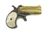 Remington Over/Under Factory Engraved Gold and Silver Plated Derringer (AH4386) - 2 of 4