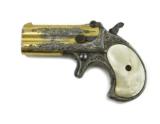 Remington Over/Under Factory Engraved Gold and Silver Plated Derringer (AH4386) - 1 of 4
