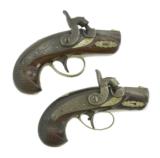 "Beautiful Pair of Peanut Size Henry Derringer Pistols (AH4521)" - 1 of 7