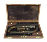 "Beautiful Cased Set of Durrs Egg Percussion Duelers (AH4588)" - 1 of 16