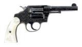 " Colt Factory Engraved Police Positive with pearl grips .38 Special (C13588) - 1 of 11