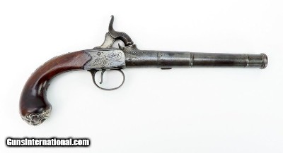"British Large Queen Anne Percussion Pistol by W. Henshaw (AH3772)" - Image 2 of 9