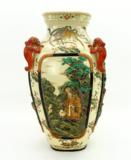 Beautiful Earthenware Satsuma Vase(CUR279) - 3 of 12