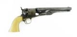 Beautiful Colt 1861 Navy Revolver With Carved Lady Liberty Grips (C13069) - 2 of 7
