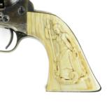 Beautiful Colt 1861 Navy Revolver With Carved Lady Liberty Grips (C13069) - 7 of 7
