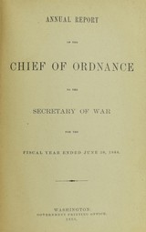 "Book: “Report of the Chief of Ordnance 1888" (BK392)" - 1 of 3