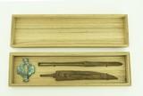 "Very old set consisting of Tsuba, Tanto, and Yari (MGJ514)" - 1 of 1