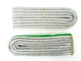 Nazi Lt. Green Panzer Grenadier Tab and White Infantry Lt. Officer Tab (MM990) - 1 of 2