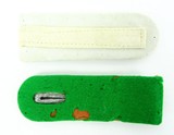 Nazi Lt. Green Panzer Grenadier Tab and White Infantry Lt. Officer Tab (MM990) - 2 of 2