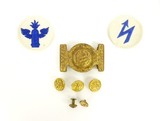 "Vintage U.S. Naval Officer’s Buckle, Naval Button, and Specialty Patches (MM784)" - 1 of 2