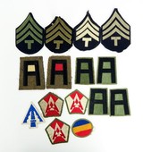 "Lot of Assorted U.S. WWII Patches and Rank Insignias. (MM927)"