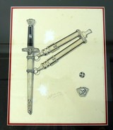 "Lot of 2 German WWII Related Illustrations (MM1106)" - 2 of 3