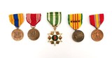 Lot of Five U.S. Service Medals (MM858) - 1 of 2
