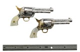 "American Miniature Gun Manufacture Pair of Colt Single Action Armies Engraved.(C14302)" - 2 of 5