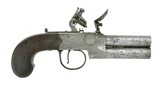 British Double Barrel Over/Under Flintlock (AH4916) - 1 of 7
