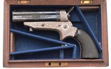 Beautiful Factory Engraved Cased Tipping & Lawden Model 2 Derringer .30 (AH4700) - 2 of 9