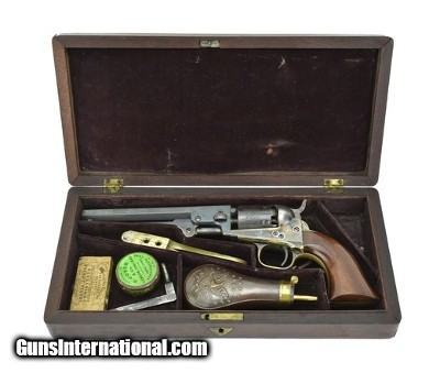 "Cased Colt 1849 Pocket Revolver (C14635)"
