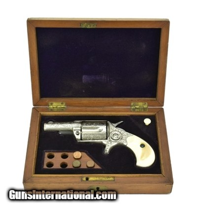 "Factory Engraved Cased Colt .38 Caliber New Line (C14637)"
