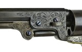 "Inscribed Factory Engraved Colt 1851 Navy with Carved Mexican Eagle Ivory Grips (C14631)" - 3 of 12