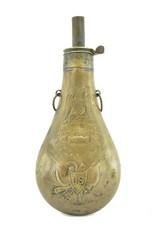 Batty Martial Peace Powder Flask Dated 1857 (MM1184) - 2 of 3