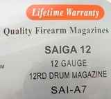 Pro Mag Saiga 12 - 12 Gauge twelve round drum magazine. (iMIS487) New - 2 of 2