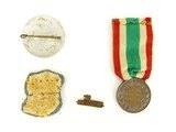 "Mussolini Tinnie, Vittorio Commemorative Medal, Uniform Patch, & Collar Device (MM779)" - 2 of 2