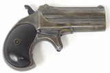 Remington over/under .41 R.F. caliber pistol. Hinge broken on left side, though the right side is ok. Action works fine. Barrel
(pr13069) - 1 of 2