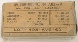 "30 M-1 Carbine French Military Cartridges (BP994)" - 1 of 1