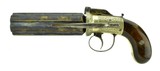 "Beautiful Dragoon Size British Pepperbox by W.A.Beckwith. (AH5006)" - 1 of 7