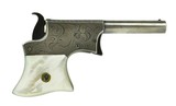 "Cased Factory Engraved Silver Plated Remington Vest Pocket Pistol (AH4991)" - 1 of 8