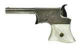 "Cased Factory Engraved Silver Plated Remington Vest Pocket Pistol (AH4991)" - 3 of 8