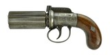 English 6-Shot Bar Hammer Pepperbox Revolver (AH5035) - 1 of 7